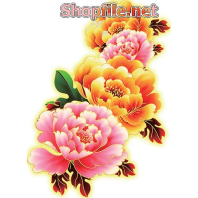 Vector hoa cúc hồng vàng