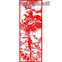 Vector cây trúc đỏ