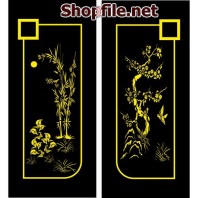 Vector cây trúc rừng tạo dáng