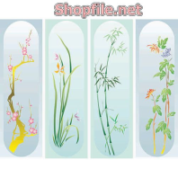 Vector các kiểu cây trúc xinh