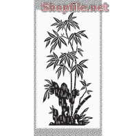 Vector cây lan trong chậu