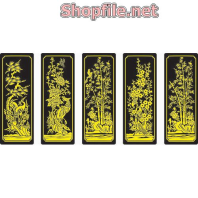 Vector các tác phẩm mạ vàng ấn tượng