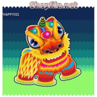 Vector chú lân nhảy múa