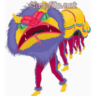 Vector đoàn múa rồng