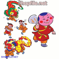 Vector ông địa đáng yêu