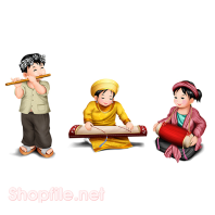 Vector nhạc cụ dân gian