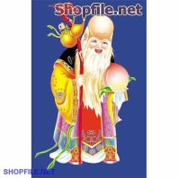 Vector ông thọ và quả đào tiên