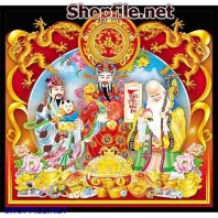 Vector phúc lộc thọ vui vẻ bên nhau