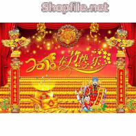 Vector thần tài trên cung điện