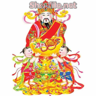 Vector thần tài uy nghi