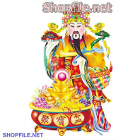 Vector thần tài và tiền bạc của mình