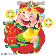 Vector ông thần tài mập vui vẻ