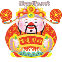 Vector ông thần tài béo ụ