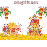 Vector thần tài và tài sản