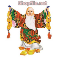 Vector ông thọ vui vẻ