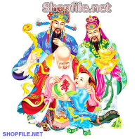 Vector 3 ông thần và đứa con nít