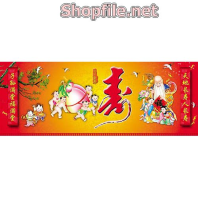 Vector bức tranh tết ông thọ