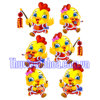 Đàn gà con vui tết đinh dậu