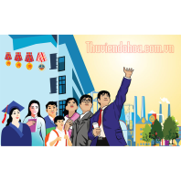 Pano cổ động sinh viên tốt nghiệp