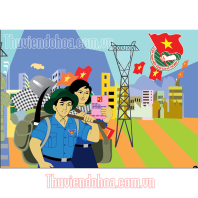 Tranh cổ động thanh niên xung phong