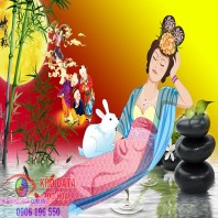 Psd chị hằng nga trăng rằm lồng đèn