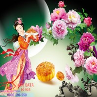 Vector múa lân múa rồng trung thu