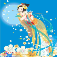 Vector chị hằng,chú cuội,thỏ ngọc