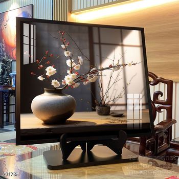 Mẫu tranh bình hoa nghệ thuật decor trang trí tường