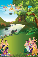 PSD vườn lâm tỳ ni hoàng hậu phật đản