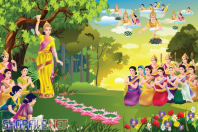 Poster banner vector Phật đản sanh
