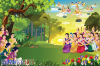 Vector vườn lâm tỳ ni