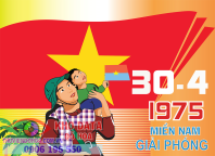 Vector Tranh cổ động 30 tháng 4