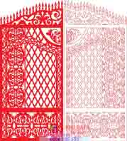 File Ai, cdr CNC cửa cổng