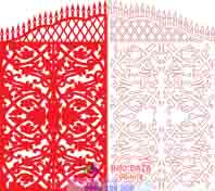 File CNC dxf Plasma cửa cổng