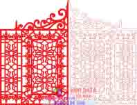 file dxf CNC Plasma cửa cổng