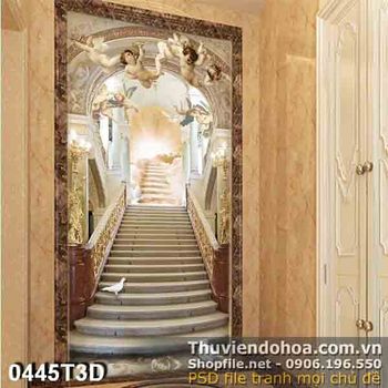 Tranh 3D thiên thần trang trí phòng khách