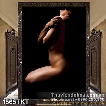 Tranh khỏa thân nghệ thuật trang trí phòng ngủ