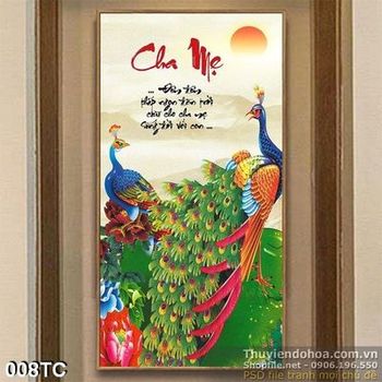 Tranh chim hạc giả ngọc 3d ấn tượng