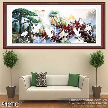 Tranh chim công 3d sơn dầu ấn tượng