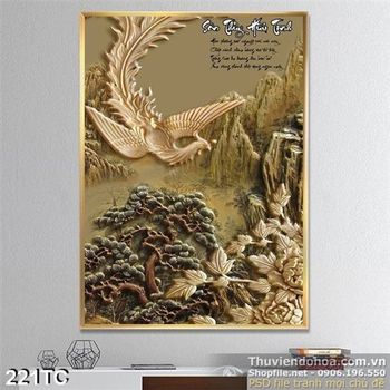 Tranh chim công wall điêu khắc bay lượn in uv