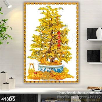 Chậu bonsai hoa mai trưng ngày tết 2020