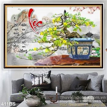 Chậu bonsai hoa mai nhỏ để bàn