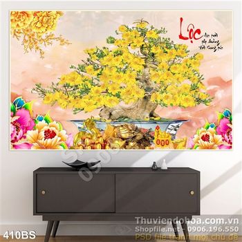 Chậu bonsai hoa mai phát tài phát lộc 2020