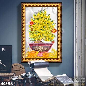 Chậu bonsai hoa mai lớn