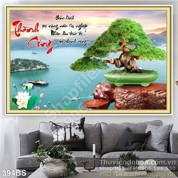 Chậu bonsai nghệ thuật và vịnh hạ long