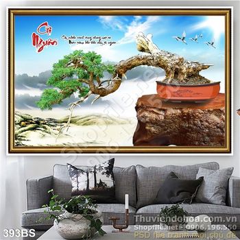 Chậu bonsai vươn cành ra xa