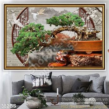 Chậu bonsai dáng rồng bay bên khung cửa sổ