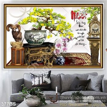 Chậu bonsai hoa trang trí đầu năm mới 2020