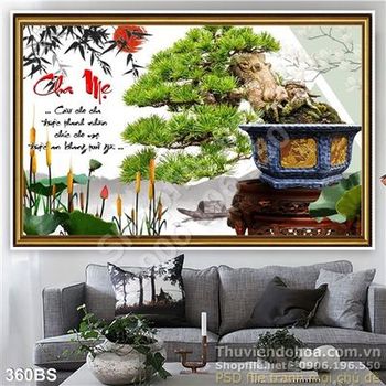 Chậu bonsai gốc lớn ấn tượng chữ cha mẹ