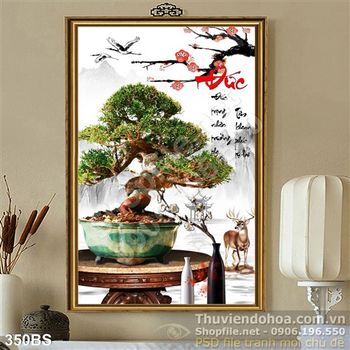 Chậu bonsai nghệ thuật chữ thư pháp